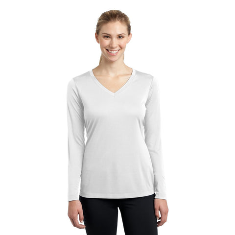 Ladies Long Sleeve PosiCharge Competitor V-Neck Tee