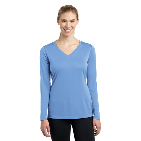 Ladies Long Sleeve PosiCharge Competitor V-Neck Tee