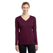 Ladies Long Sleeve PosiCharge Competitor V-Neck Tee