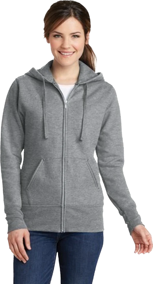 Ladies Core Fleece Full-Zip Hooded Sweatshirt