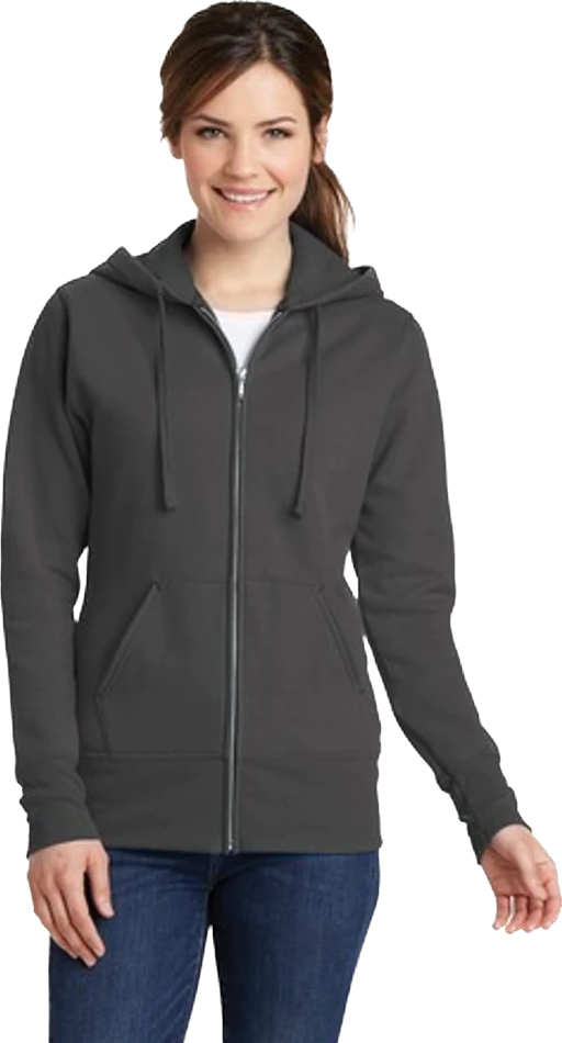 Ladies Core Fleece Full-Zip Hooded Sweatshirt