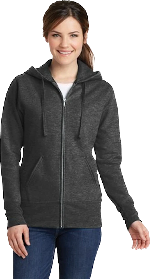 Ladies Core Fleece Full-Zip Hooded Sweatshirt