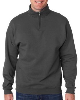 Jerzees 995 NuBlend Quarter-Zip Cadet-Collar Sweatshirt