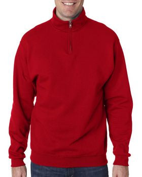 Jerzees 995 NuBlend Quarter-Zip Cadet-Collar Sweatshirt