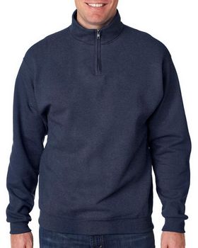 Jerzees 995 NuBlend Quarter-Zip Cadet-Collar Sweatshirt