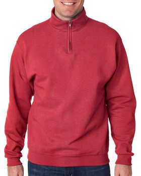 Jerzees 995 NuBlend Quarter-Zip Cadet-Collar Sweatshirt