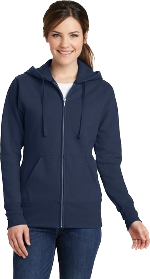 Ladies Core Fleece Full-Zip Hooded Sweatshirt