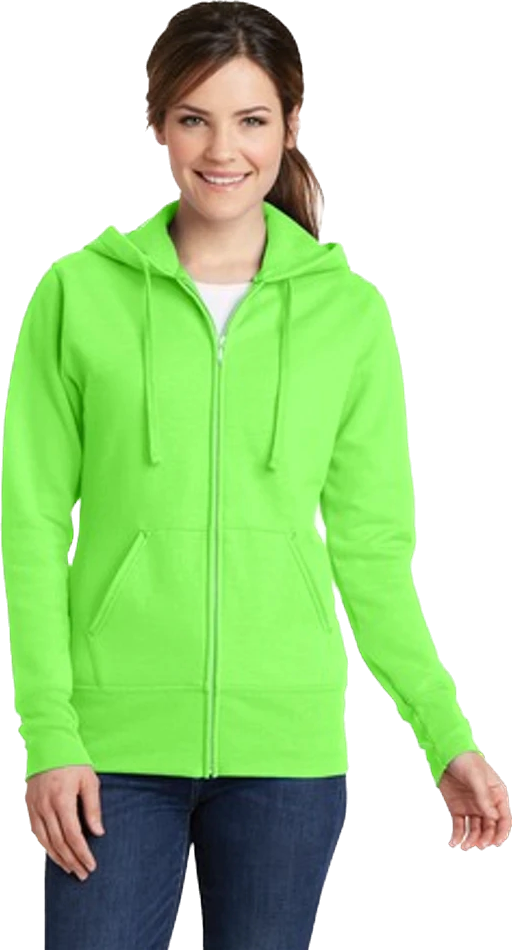 Ladies Core Fleece Full-Zip Hooded Sweatshirt