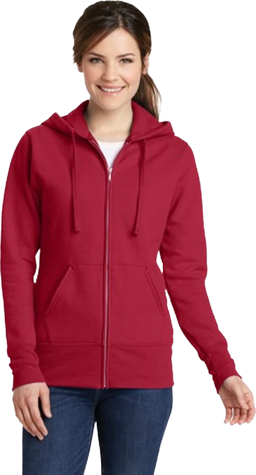 Ladies Core Fleece Full-Zip Hooded Sweatshirt