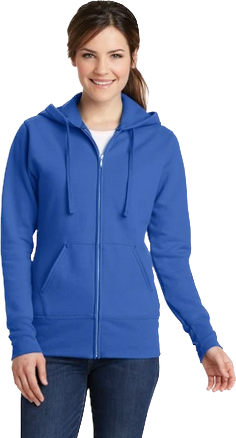 Ladies Core Fleece Full-Zip Hooded Sweatshirt